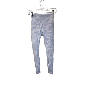 Lululemon Womens High-Waisted Camo Leggings Size 4 Gray/White Stretch Activewear